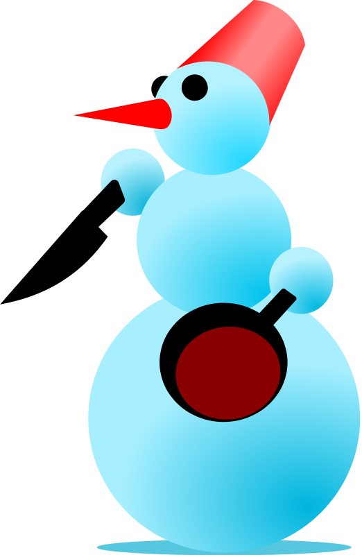 free vector Snowman-Cannibal by Rones