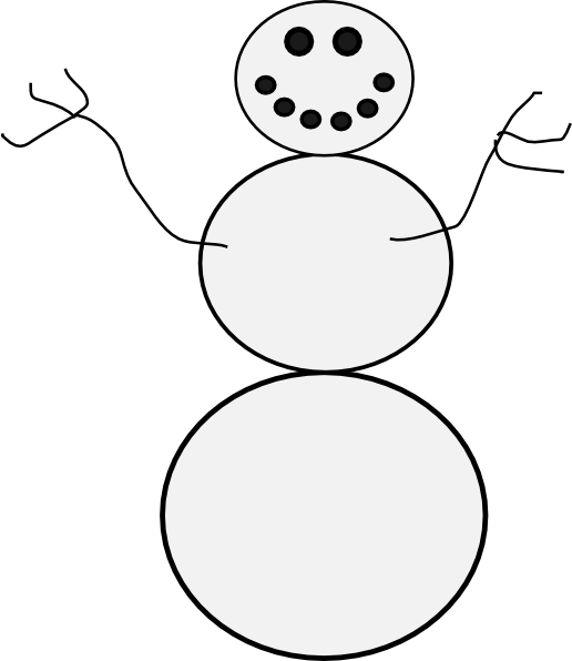 free vector Snowman clip art