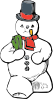 free vector Snowman clip art