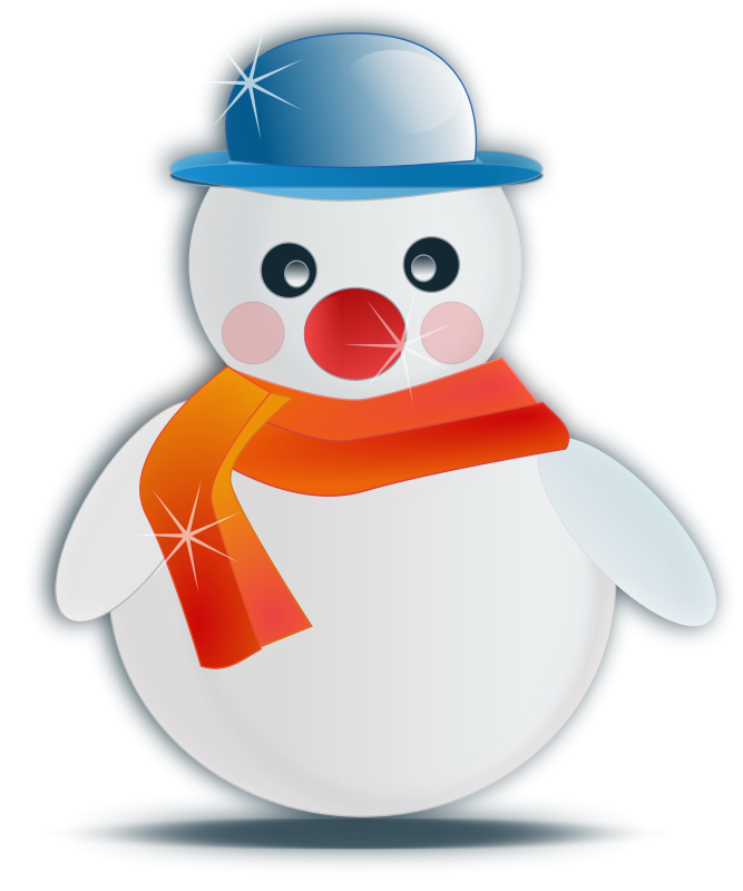 free vector Snowman glossy