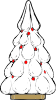 free vector Snowy Xmas Tree clip art