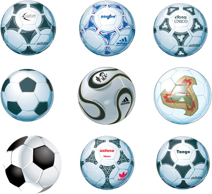 free vector Soccer – Football Balls  Vector
