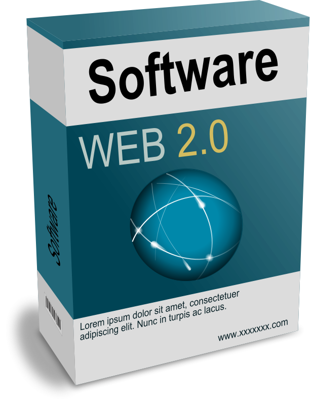 free vector Software Carton Box Web 2.0 (remix)