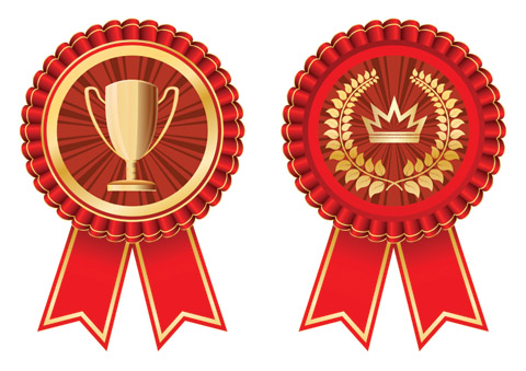 free vector Some of the practical badge medal vector