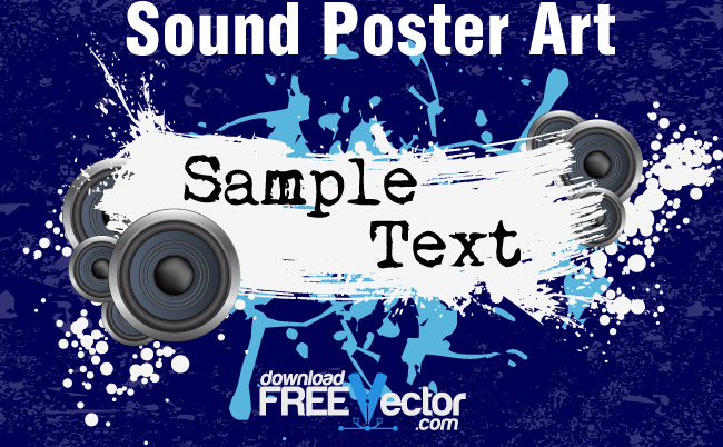 free vector Sound Poster Art