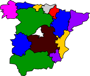 free vector Spanish Regions clip art