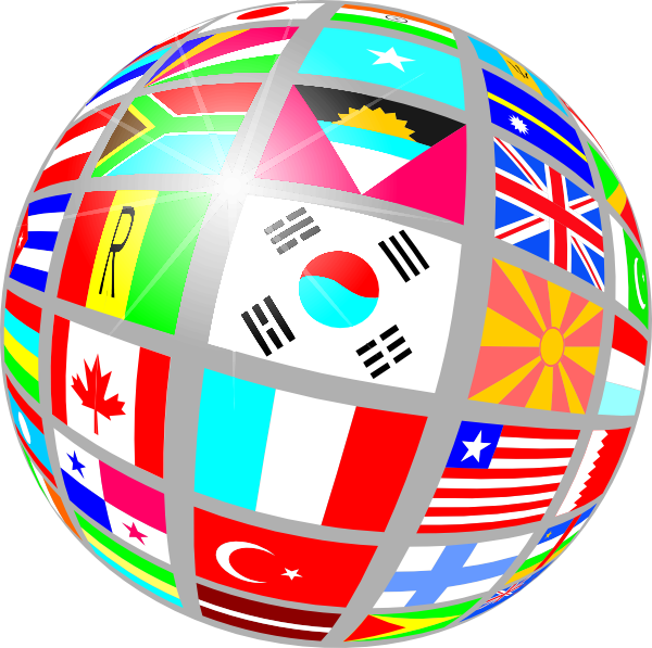 free vector Sphere Flags clip art