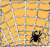 free vector Spider On A Spider Web clip art