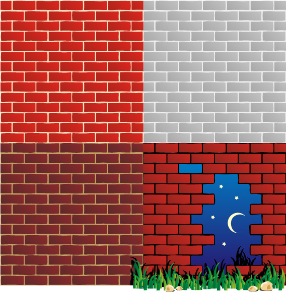 free vector Spin lattice background and brick wall