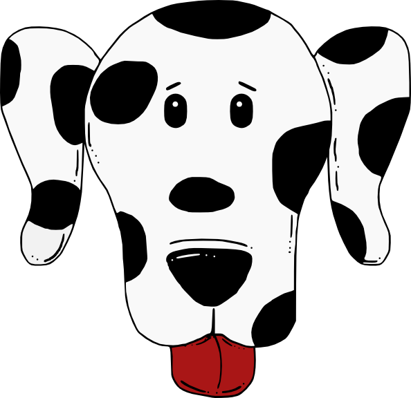 free vector Spotty Dog clip art