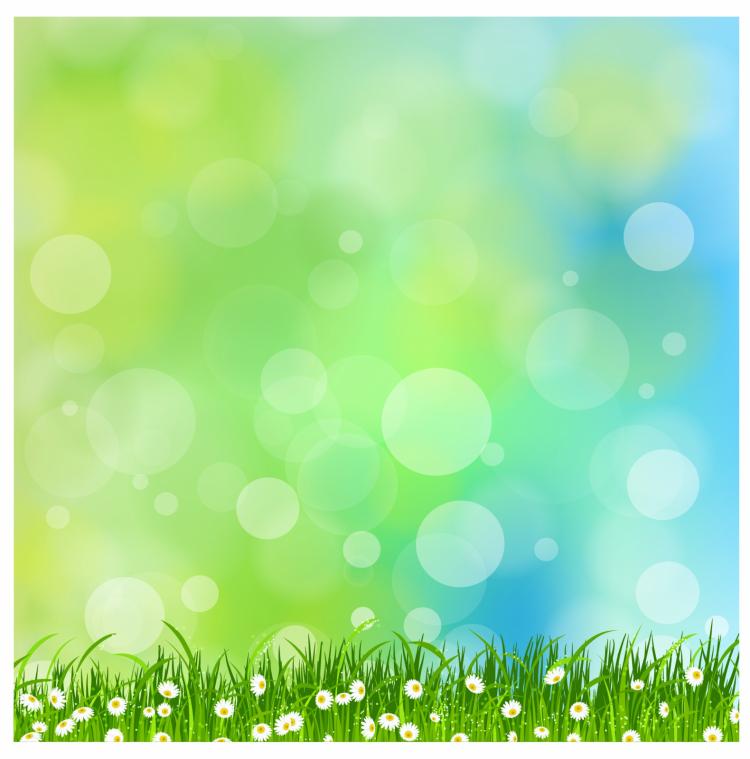 free vector Spring background with daisy