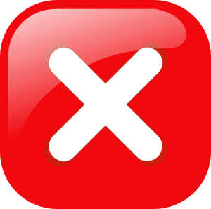 free vector Square Error Warning Button clip art