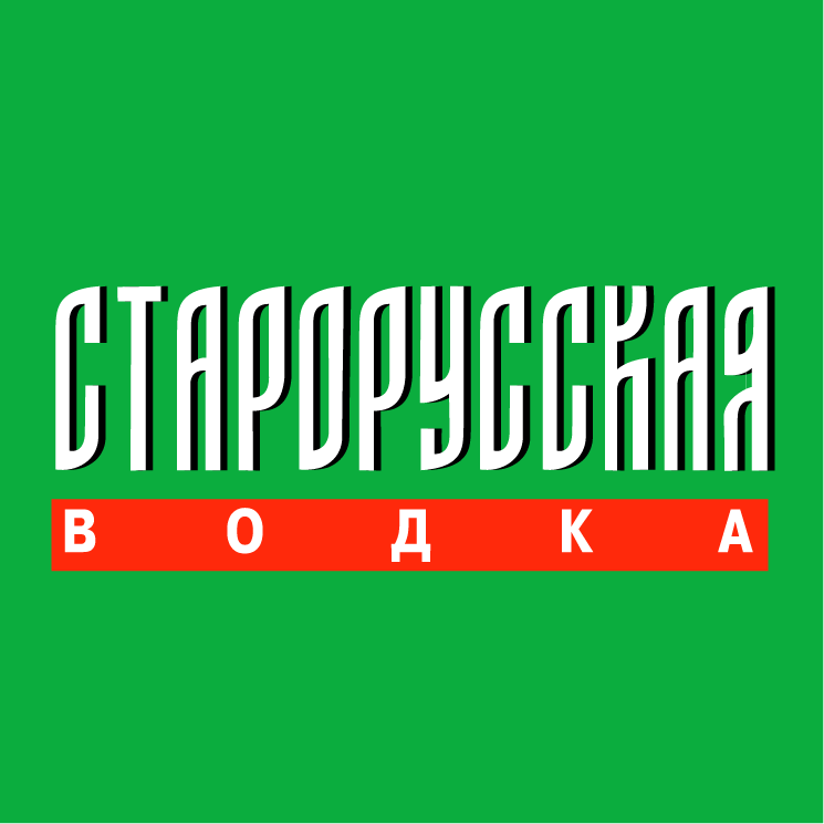free vector Starorusskaya vodka