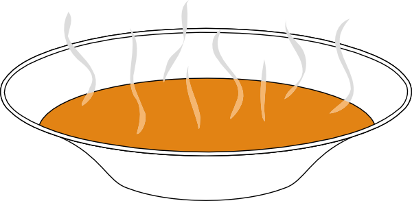 free vector Steaming Pumpkin Soup clip art