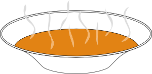 free vector Steaming Pumpkin Soup clip art