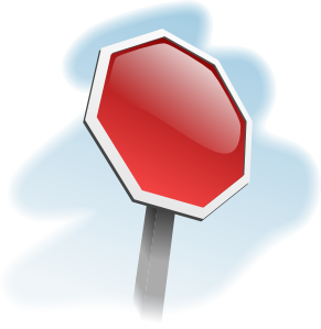 free vector Stop-sign-angled clip art
