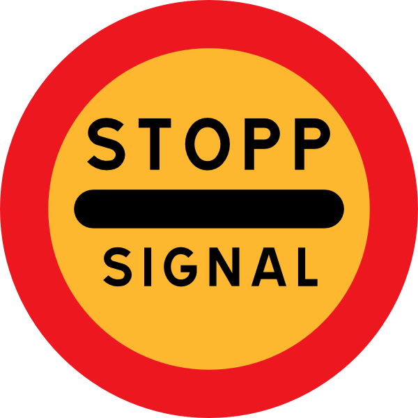 free vector Stopp Signal Sign clip art