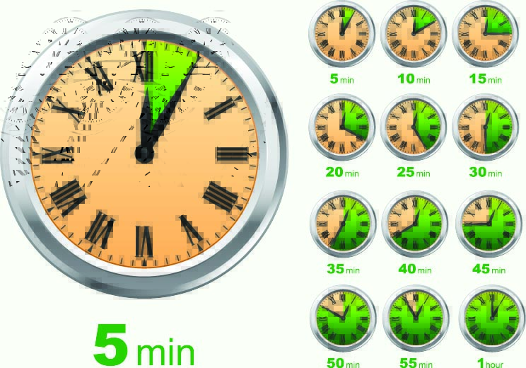 free vector Stopwatch clock vector