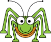 free vector Studiofibonacci Cartoon Grasshopper clip art