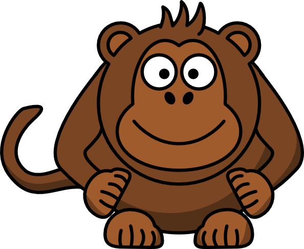 free vector Studiofibonacci Cartoon Monkey clip art