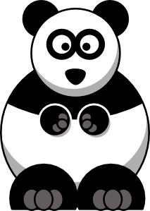 free vector Studiofibonacci Cartoon Panda clip art