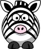 free vector Studiofibonacci Cartoon Zebra clip art