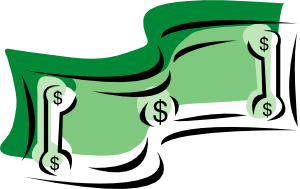 free vector Stylized Dollar Bill Money clip art