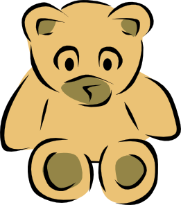free vector Stylized Teddy Bear clip art