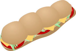 free vector Submarine Sandwich clip art