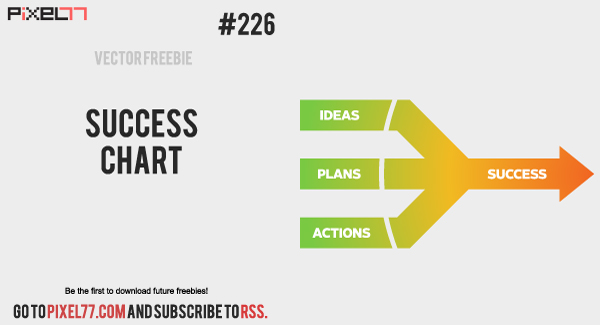 free vector Success Chart Vector - Free Vector of the Day #226
