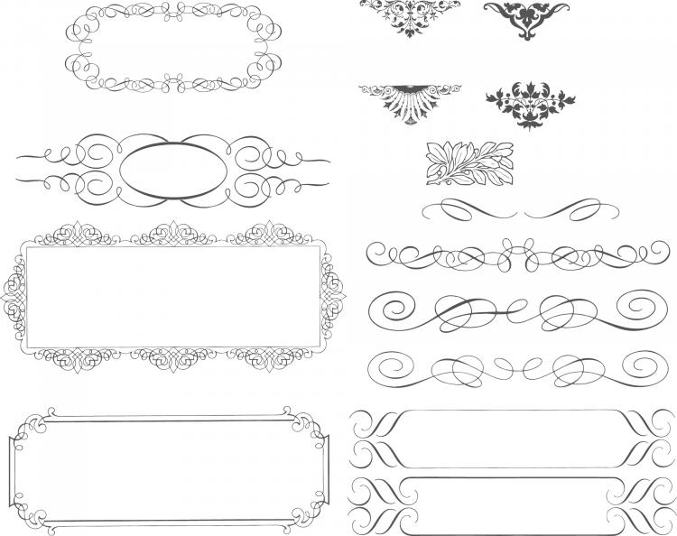 free vector Succinct Lace Trimming Vector Source Material Succinct