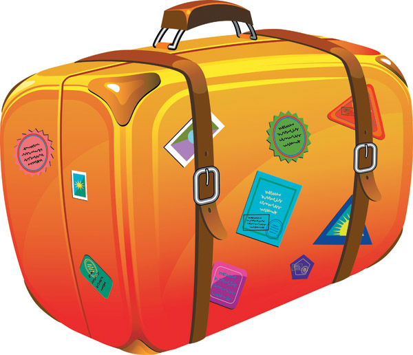 free vector Suitcase theme vector