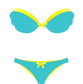 free vector Summer bikini models 48 vector