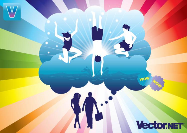 free vector Summer Dream Vectors 3 Activity Adventure Aspirations