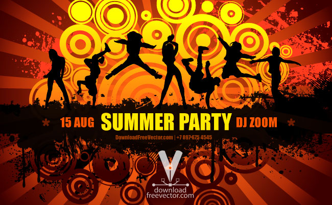 free vector Summer Party Flyer