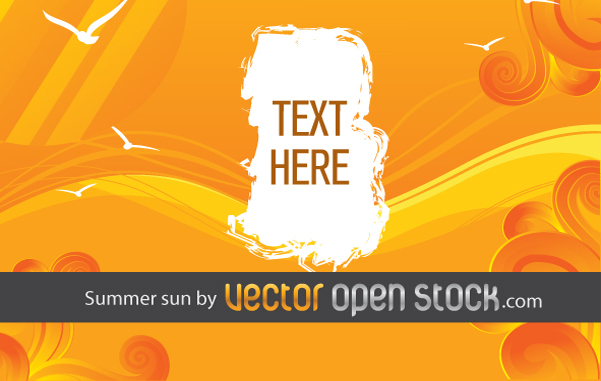 free vector Summer sun
