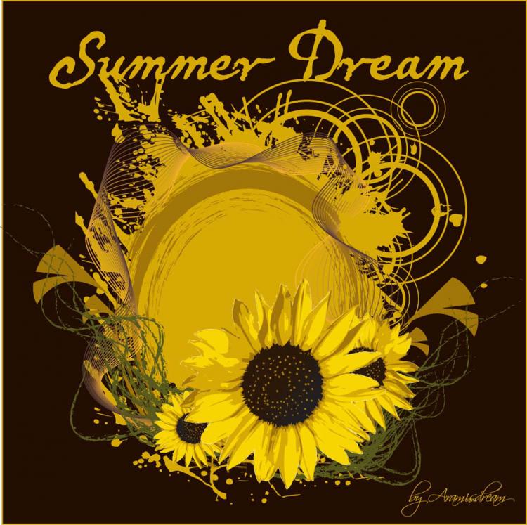 free vector Summer Sunflower