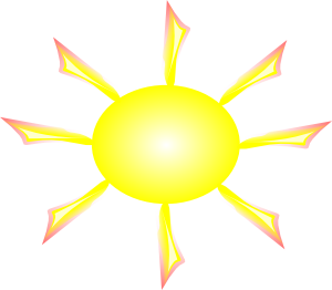 free vector Sun And Rays clip art