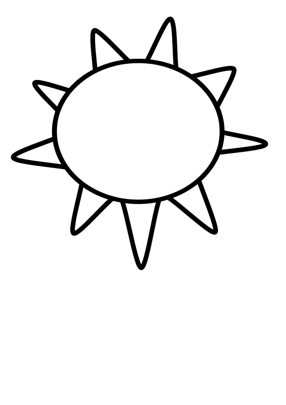 free vector Sun Outline