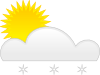 free vector Sun Snow clip art