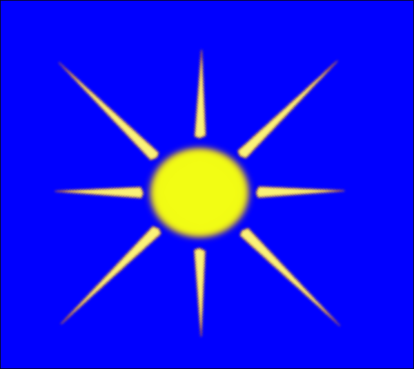 free vector Sun With Blue Sky clip art