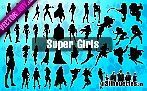 free vector Super Girls