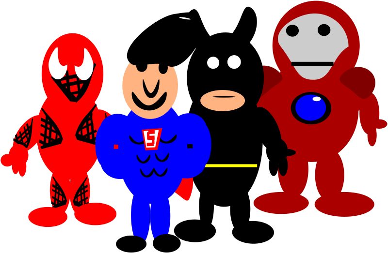 free vector Super heroes