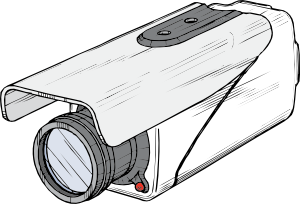free vector Surveillance Camera clip art