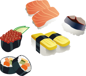 free vector Sushi Set clip art