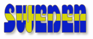 free vector Swedish Flag In The Word Sweden clip art