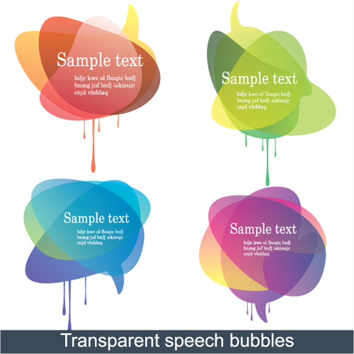 free vector Symphony dialogue bubbles superimposed vector