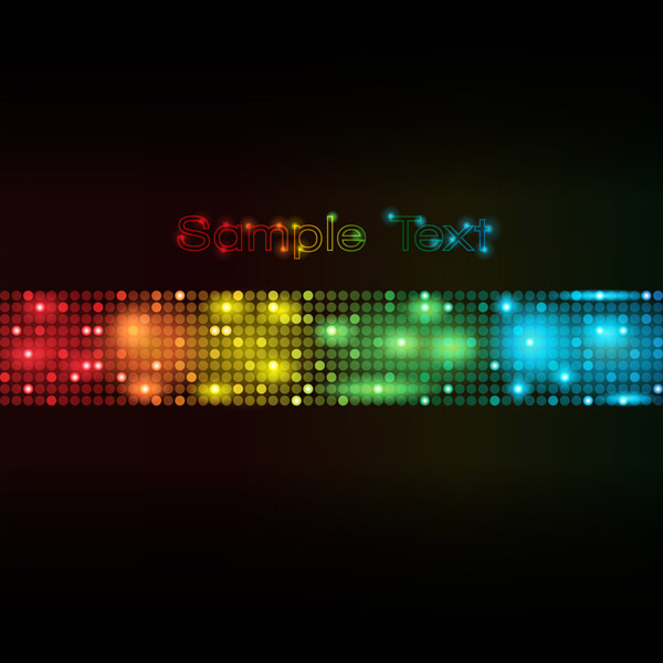 free vector Symphony of light vector dot background 3