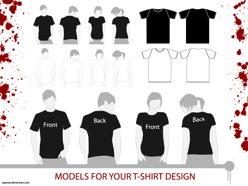 free vector T Shirt Models
