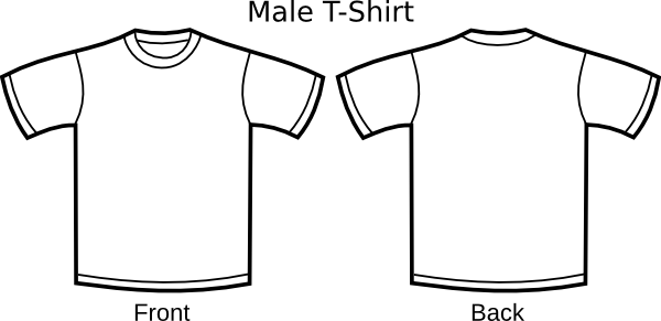 T Shirt Template clip art (108343) Free SVG Download / 4 ...